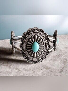 Vintage Isnpired Western Look Concho Cuff